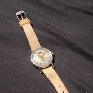 Kids Beige and Silver Watch